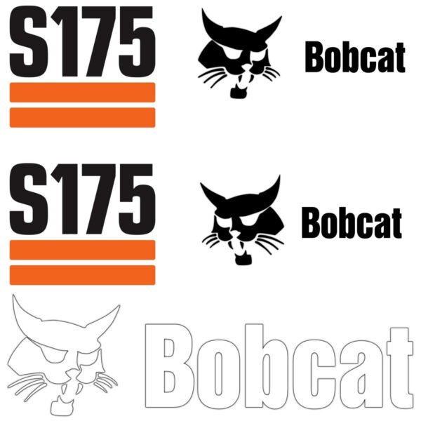 Fits S175 Bobcat Skid Steer Replacement Decals - Dun Decals