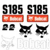 Fits S185 Bobcat Skid Steer Replacement Decals