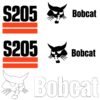 Fits S205 Bobcat Skid Steer Replacement Decals - Dun Decals