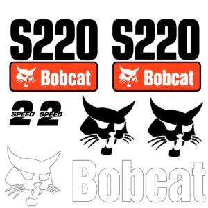 Fits S220 Bobcat Replacement Decal Sticker - Outdoor Durable Laminate