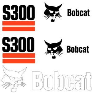 Fits S300 Bobcat Replacement Decal Sticker - Outdoor Durable Laminate