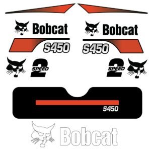 Fits S450 Bobcat Skid Steer Replacement Decals - Dun Decals