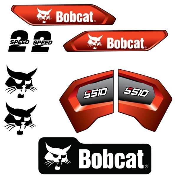 Fits S510 Bobcat Skid Steer Loader Replacement Decals - Dun Decals