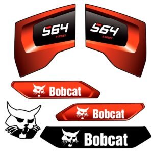 Fits S64 R - Series Bobcat Skid Steer Replacement Decals - Dun Decals