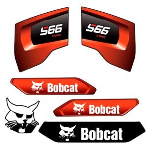 Fits S66 R2 - Series Bobcat Skid Steer Replacement Decals - Dun Decals