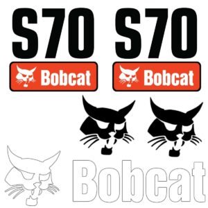 Fits S70 Bobcat Skid Steer Replacement Decals - Dun Decals