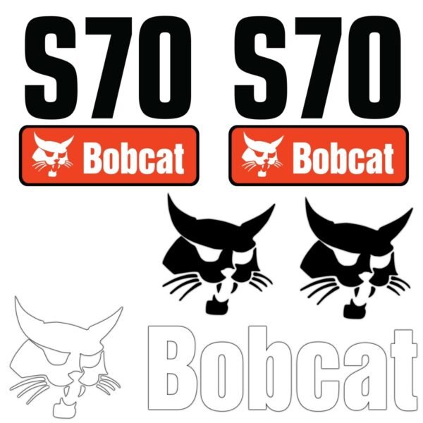 Fits S70 Bobcat Skid Steer Replacement Decals - Dun Decals