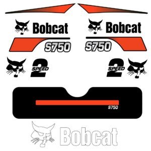 Fits S750 Bobcat Skid Steer Replacement Decals