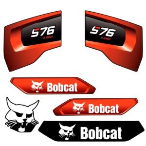 Fits S76 R - Series Bobcat Skid Steer Replacement Decals - Dun Decals
