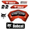 Fits S770 Bobcat Skid Steer Loader Replacement Decals - Dun Decals