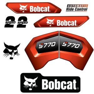 Fits S770 Bobcat Skid Steer Loader Replacement Decals - Dun Decals