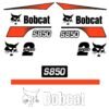 Fits S850 (Alt Rear) Bobcat Skid Steer Replacement Decals