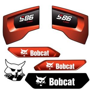 Fits S86 R - Series Bobcat Skid Steer Replacement Decals - Dun Decals
