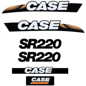 Fits SR220 Case Skid Steer - Replacement Decals - Dun Decals