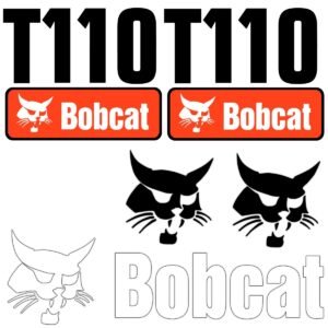 Fits T110 Bobcat Replacement Decal Sticker - Outdoor Durable Laminate