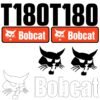 Fits T180 Bobcat Replacement Decal Sticker - Outdoor Durable Laminate
