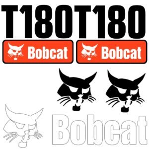 Fits T180 Bobcat Replacement Decal Sticker - Outdoor Durable Laminate