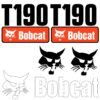Fits T190 Bobcat Replacement Decal Sticker - Outdoor Durable Laminate