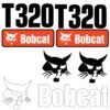 Fits T320 Bobcat Skid Steer Replacement Decals