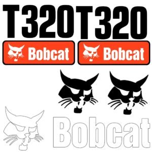 Fits T320 Bobcat Skid Steer Replacement Decals
