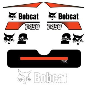 Fits T450 Bobcat Skid Steer Replacement Decals