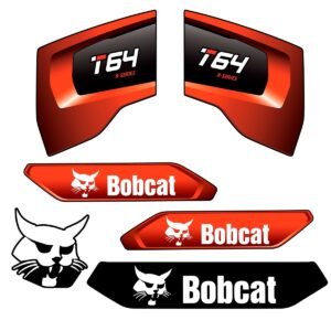 Fits T64 Bobcat Skid Steer Replacement Decals - Dun Decals