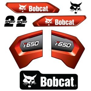 Fits T650 Bobcat Track Loader Replacement Decals - Dun Decals