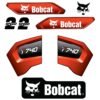 Fits T740 Bobcat Track Loader Replacement Decals - Dun Decals