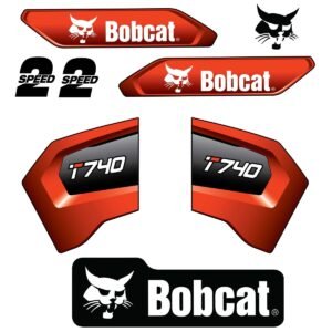 Fits T740 Bobcat Track Loader Replacement Decals - Dun Decals