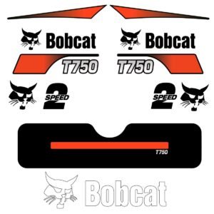 Fits T750 Bobcat Skid Steer Replacement Decals