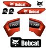Fits T770 Bobcat Track Loader Replacement Decals - Dun Decals