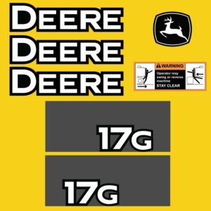 Fits 17G John Deere Excavator Replacement Decals