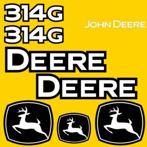 Fits 314G John Deere Skid Steer Replacement Decals