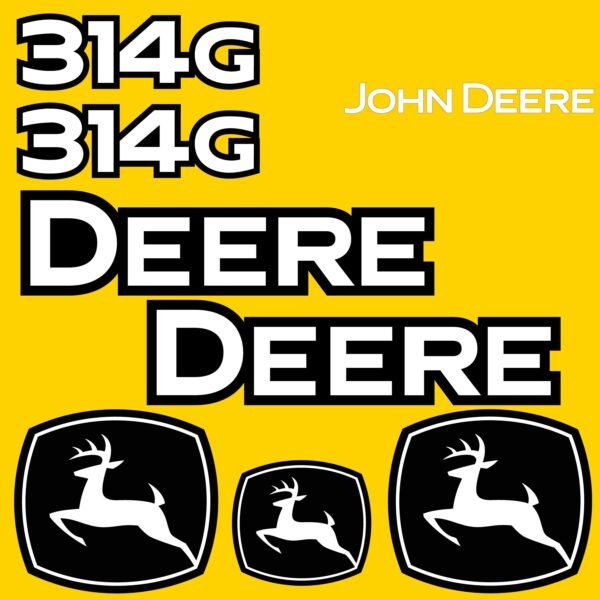 Fits 314G John Deere Skid Steer Replacement Decals