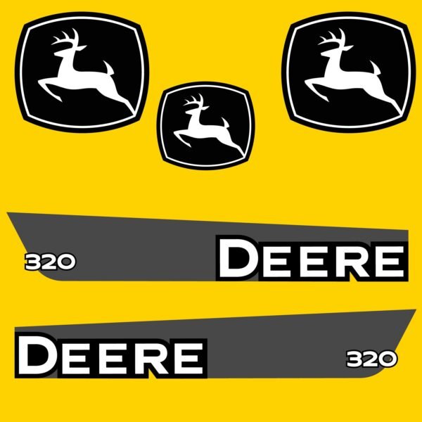 Fits 320 John Deere Skid Steer Replacement Decals