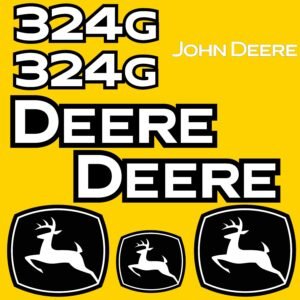 Fits 324G John Deere Skid Steer Replacement Decals