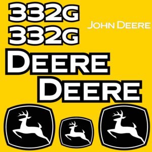 Fits 332G John Deere Skid Steer Replacement Decals