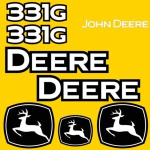 Fits 331G John Deere Skid Steer Replacement Decals