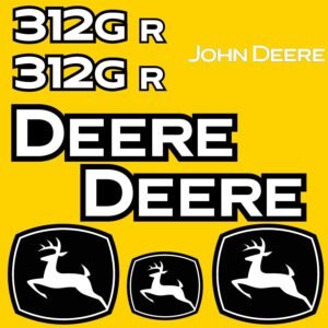 Fits 312GR John Deere Skid Steer Replacement Decals