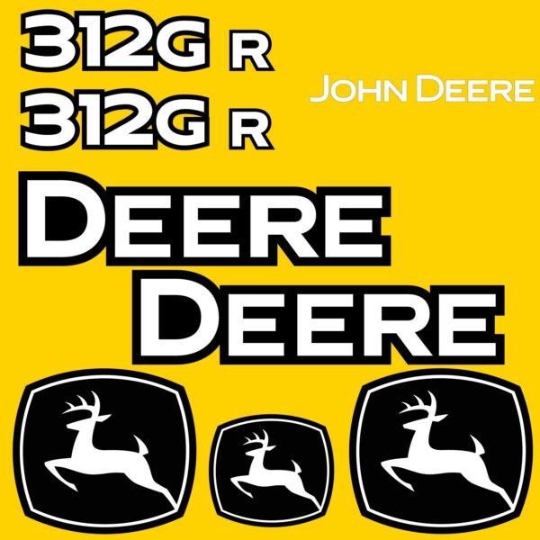 Fits 312GR John Deere Skid Steer Replacement Decals