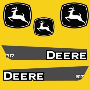 Fits 317 John Deere Skid Steer Replacement Decals