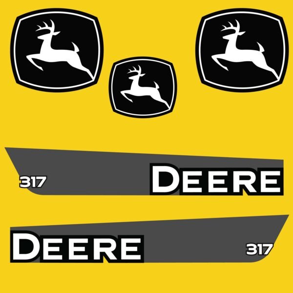 Fits 317 John Deere Skid Steer Replacement Decals