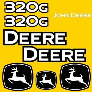 Fits 320G John Deere Skid Steer Replacement Decals