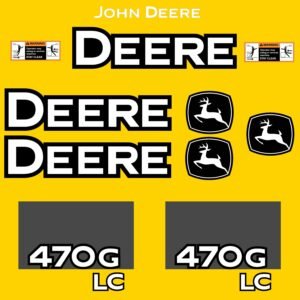 Fits 470G LC John Deere Excavator Replacement Decals