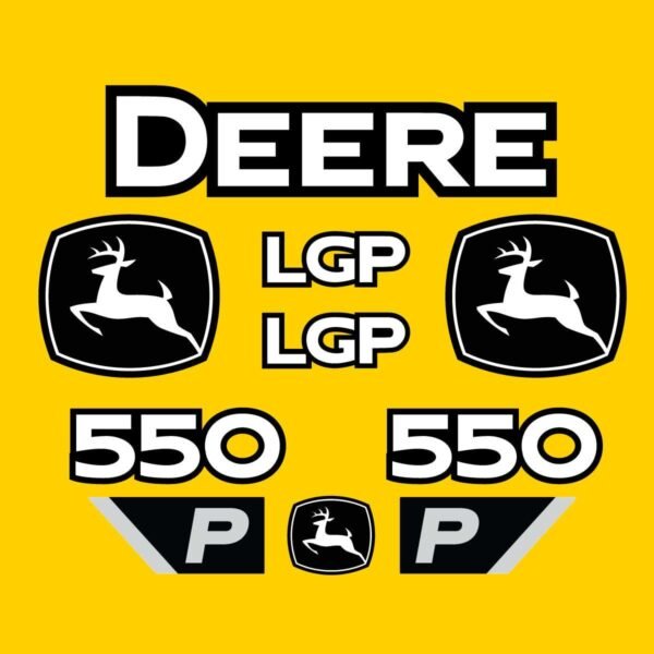Fits 550 P-Tier LGP John Deere Crawler Dozer Replacement Decals