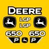 Fits 650 P-Tier LGP John Deere Crawler Dozer Replacement Decals