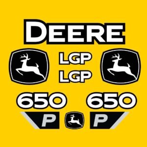 Fits 650 P-Tier LGP John Deere Crawler Dozer Replacement Decals