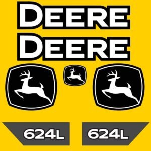 Fits 624L John Deere Wheel Loader Replacement Decals