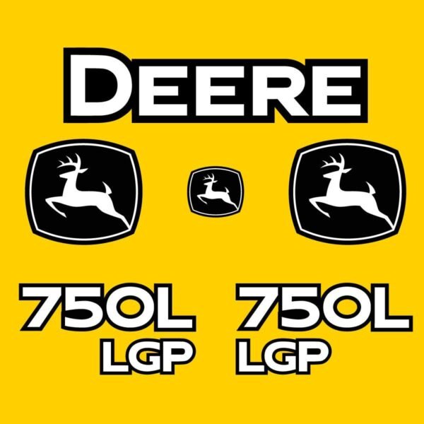 Fits 750L LGP John Deere Crawler Dozer Replacement Decals