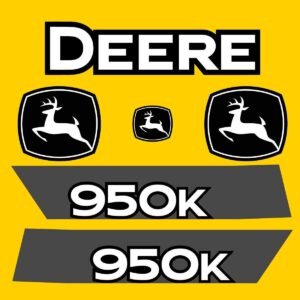 Fits 950K John Deere Crawler Dozer Replacement Decals